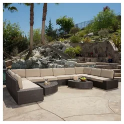 Santa Cruz 12pc Wicker Sofa Set With Cushions - Christopher Knight Home 12 Santa Cruz 12pc Wicker Sofa Set With Cushions - Christopher Knight Home -Outdoor Furniture Store GUEST a3fc175b dfdc 44ef 93d0 312b0025f802