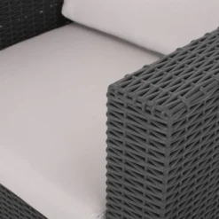 Waverly 8pc Faux Wicker Chat Set - Dark Gray/Gray - Christopher Knight Home 8 Waverly 8pc Faux Wicker Chat Set - Dark Gray/Gray - Christopher Knight Home -Outdoor Furniture Store GUEST a553bbe5 c8d1 4370 b81b 7de99a77faec