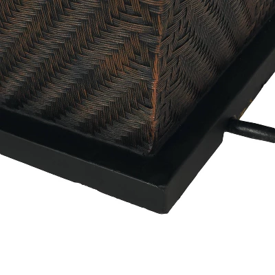 Meyer Outdoor 50000 BTU Light Weight Concrete Rectangular Fire Pit Brown - Christopher Knight Home 9 Meyer Outdoor 50000 BTU Light Weight Concrete Rectangular Fire Pit Brown - Christopher Knight Home - Image 7