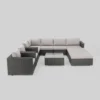 Santa Rosa 10pc Wicker Patio Sectional Sofa Set - Gray/Silver - Christopher Knight Home -Outdoor Furniture Store GUEST a7b8bdfd 9475 4339 9804 04cba8081277