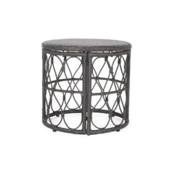 Bruce Outdoor Round Wicker Side Table Gray - Christopher Knight Home -Outdoor Furniture Store GUEST a8716f6c 10e2 49dd 954b ba7939b1c8c8