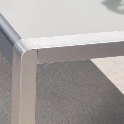 Cape Coral 16pc Aluminum Estate Collection With Fire Pit - Silver/Clear/Khaki/Light Gray - Christopher Knight Home 7 Cape Coral 16pc Aluminum Estate Collection With Fire Pit - Silver/Clear/Khaki/Light Gray - Christopher Knight Home - Image 5