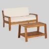 Grenada 2pc Acacia Wood Patio Chat Set - Christopher Knight Home -Outdoor Furniture Store GUEST a94832dc dddc 4fd0 92fc 647028f4b53f