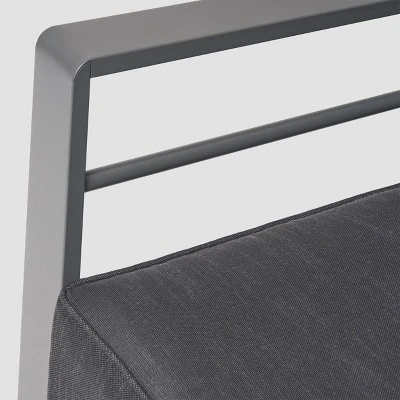 Cape Coral 3pc Metal Patio Sofa Set With Cushions - Gray/Dark Gray - Christopher Knight Home 5 Cape Coral 3pc Metal Patio Sofa Set With Cushions - Gray/Dark Gray - Christopher Knight Home - Image 3