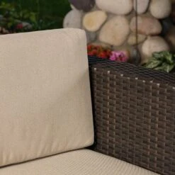 Puerta 6pc Wicker Seating Set - Dark Brown/Beige - Christopher Knight Home -Outdoor Furniture Store GUEST aa5d353a def0 483a adf7 2d7c705c888e