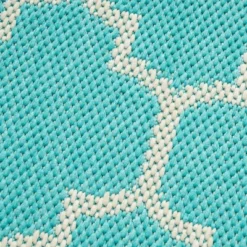 5'3" X 7' Ifran Outdoor Rug Teal/Ivory - Christopher Knight Home -Outdoor Furniture Store GUEST aa7f7f04 9f4b 42d4 ac7b d3fb71985c04