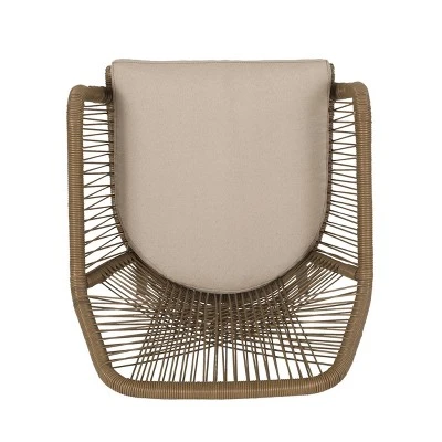 Russel 3pc Outdoor Wicker 2 Seater Chat Set - Light Brown/Beige - Christopher Knight Home 8 Russel 3pc Outdoor Wicker 2 Seater Chat Set - Light Brown/Beige - Christopher Knight Home - Image 6