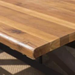 Brandywine 6pc Acacia Wood/Wicker Patio Dining Set - Brown/Cream - Christopher Knight Home -Outdoor Furniture Store GUEST ab77faff f670 4425 a673 f34c4fc89a55