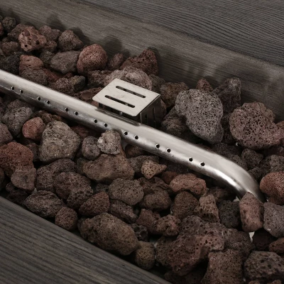 Arnton Outdoor 40000 BTU Rectangle Fire Pit Wood Gray - Christopher Knight Home 3 Arnton Outdoor 40000 BTU Rectangle Fire Pit Wood Gray - Christopher Knight Home