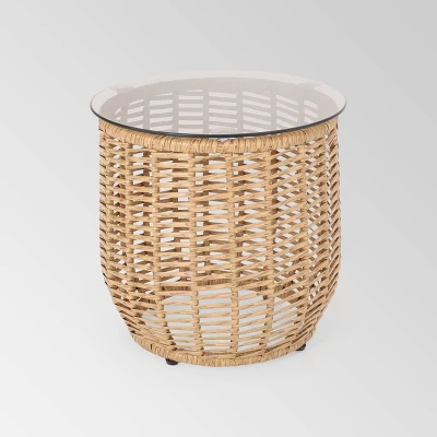 Boynton Wicker Side Table - Christopher Knight Home 8 Boynton Wicker Side Table - Christopher Knight Home - Image 6