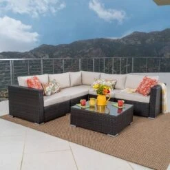 Santa Rosa 6pc Wicker Seating Sectional Set With Cushions - Christopher Knight Home 12 Santa Rosa 6pc Wicker Seating Sectional Set With Cushions - Christopher Knight Home -Outdoor Furniture Store GUEST ad7a8ff8 c6fd 46f0 8eda cbb502599b10
