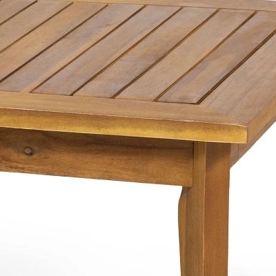 Nicholson Outdoor 4 Seater Acacia Wood Chat Set - Teak/Beige - Christopher Knight Home 14 Nicholson Outdoor 4 Seater Acacia Wood Chat Set - Teak/Beige - Christopher Knight Home - Image 12