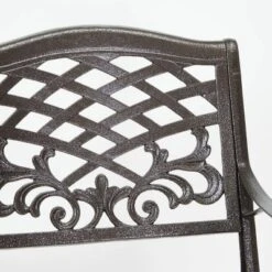 Sarasota Cast Aluminum Adjoining Patio Chair - Bronze - Christopher Knight Home -Outdoor Furniture Store GUEST b041d98e 8cba 4dd9 be02 f8e308eade17