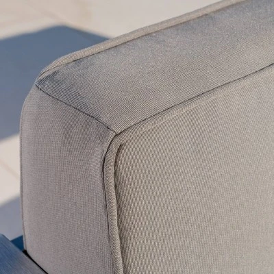 Cape Coral 2pk Aluminum Patio Club Chair - Khaki - Christopher Knight Home 6 Cape Coral 2pk Aluminum Patio Club Chair - Khaki - Christopher Knight Home - Image 4