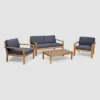 Santa Ana 4pc Acacia Wood Chat Set - Teak/Dark Gray - Christopher Knight Home 1 Santa Ana 4pc Acacia Wood Chat Set - Teak/Dark Gray - Christopher Knight Home -Outdoor Furniture Store GUEST b1ca7ea0 1d38 4e83 ac33 5fd425c80305