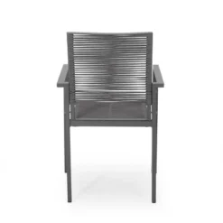 Quay 6pc Outdoor Aluminum Dining Set - Natural/Gray/Dark Gray - Christopher Knight Home -Outdoor Furniture Store GUEST b23c5e4a 4715 4667 8b3d 961c499d35a0