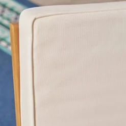 Candel Acacia Wood Rocking Patio Chair Teak / Cream - Christopher Knight Home -Outdoor Furniture Store GUEST b272045f 5129 4296 84e8 2880031590fc