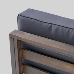 Oana 6pc Acacia Wood Patio Sectional Seating Set - Christopher Knight Home -Outdoor Furniture Store GUEST b3acc821 643a 43aa 9c06 b07d40694b70