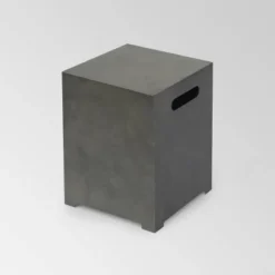 Wellington 48" Rectangular Iron Gas Fire Pit With Tank Holder Dark Gray - Christopher Knight Home -Outdoor Furniture Store GUEST b5cee980 2aaf 43eb 90a5 592c2c6cc744