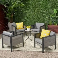 Jax 4pk Faux Wood Club Chair - Gray - Christopher Knight Home 11 Jax 4pk Faux Wood Club Chair - Gray - Christopher Knight Home -Outdoor Furniture Store GUEST b622b2f3 3ee5 4e43 a888 a8c805c2ec76