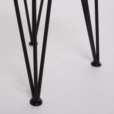 Zion Set Of 2 Industrial Side Table - Teak/Rustic Metal - Christopher Knight Home 5 Zion Set Of 2 Industrial Side Table - Teak/Rustic Metal - Christopher Knight Home - Image 3