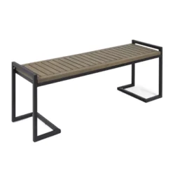 Hopkins Acacia & Iron Bench - Christopher Knight Home -Outdoor Furniture Store GUEST b7e287d9 6187 4986 afcb 546770ecad7d