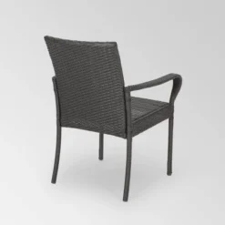 Pala 5pc Wicker Contemporary Dining Set Gray - Christopher Knight Home -Outdoor Furniture Store GUEST b7ed6682 48ed 4e51 8811 ed7204a13dfa