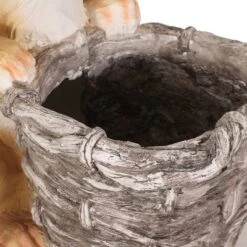 Christopher Knight Home 16" Wide Tooke Concrete Outdoor Novelty Rabbit Planter White/Brown -Outdoor Furniture Store GUEST b80fc598 8d94 4ef0 92b8 a3eb3900a60c