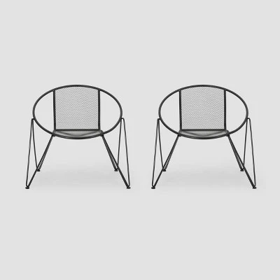 Georgia 2PK Iron Modern Club Chair - Christopher Knight Home 7 Georgia 2PK Iron Modern Club Chair - Christopher Knight Home - Image 5