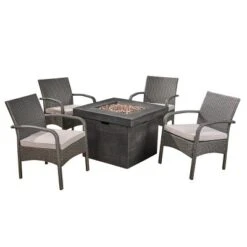 Christopher Knight Home Cordoba 5pc Iron Outdoor Patio Fire Pit Furniture Set -Outdoor Furniture Store GUEST b95929e7 eed4 4f7b b256 a059ab686b88