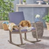 Candel Acacia Wood Patio Rocking Chair Gray/Dark Gray - Christopher Knight Home 2 Candel Acacia Wood Patio Rocking Chair Gray/Dark Gray - Christopher Knight Home -Outdoor Furniture Store GUEST b99d7218 691c 4b11 a2dd d7f5cfc08cde