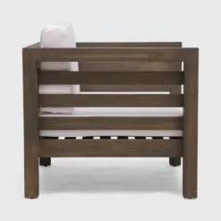 Oana 2pk Acacia Wood Club Chairs - Gray/White - Christopher Knight Home -Outdoor Furniture Store GUEST ba449228 d038 4759 9d01 3e4c8bf24ebf 1