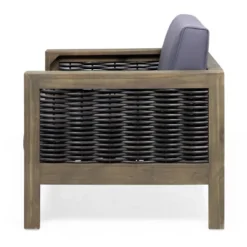 Linwood 2pk Outdoor Acacia Wood Club Chairs With Wicker Accents - Gray/Dark Gray - Christopher Knight Home 14 Linwood 2pk Outdoor Acacia Wood Club Chairs With Wicker Accents - Gray/Dark Gray - Christopher Knight Home -Outdoor Furniture Store GUEST bbcdb673 d229 4005 aba0 5cd3bbf0b614