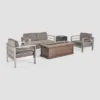 Cape Coral 4pc Metal Conversation And Gas Fire Table Set - Khaki/Brown/Black - Christopher Knight Home 2 Cape Coral 4pc Metal Conversation And Gas Fire Table Set - Khaki/Brown/Black - Christopher Knight Home -Outdoor Furniture Store GUEST bc259b69 2a88 4fd8 b718 234eeeb1f539