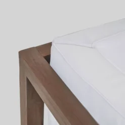 Brava 2pc Acacia Modular Loveseat - Gray/White - Christopher Knight Home -Outdoor Furniture Store GUEST bd501c3b f509 4376 858b 9e6265cffd83