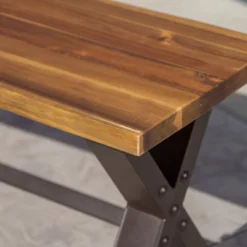 Sanibal Acacia Wood Patio Dining Bench - Brown - Christopher Knight Home -Outdoor Furniture Store GUEST bdb38dd1 dc45 4a56 b927 41e41ed8abbe