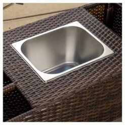 Bahama Wicker Bar Cart - Brown - Christopher Knight Home -Outdoor Furniture Store GUEST be2a4dbb ecb3 402c 826f 91453bcea04c