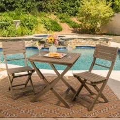 Positano 3pc Acacia Wood Foldable Bistro Set - Christopher Knight Home 10 Positano 3pc Acacia Wood Foldable Bistro Set - Christopher Knight Home -Outdoor Furniture Store GUEST be8ce26b ae18 4977 8c29 3ea1beade409