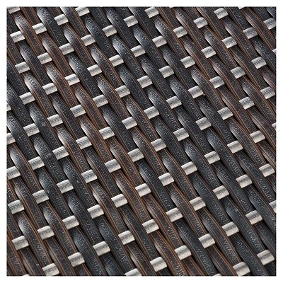 Corsica Rectangle Wicker Dining Table - Multi Brown - Christopher Knight Home 4 Corsica Rectangle Wicker Dining Table - Multi Brown - Christopher Knight Home - Image 2