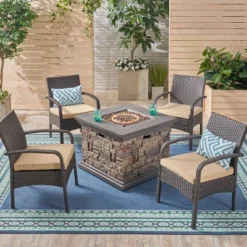 Christopher Knight Home 5pc Cordoba Wrought Iron Outdoor Patio Fire Pit Furniture Set With Club Chairs 14 Christopher Knight Home 5pc Cordoba Wrought Iron Outdoor Patio Fire Pit Furniture Set With Club Chairs -Outdoor Furniture Store GUEST bf48021e c56a 442d be10 f46eaf58a796