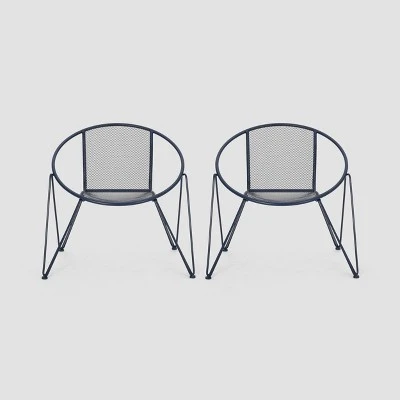 Georgia 2PK Iron Modern Club Chair - Christopher Knight Home 8 Georgia 2PK Iron Modern Club Chair - Christopher Knight Home - Image 6