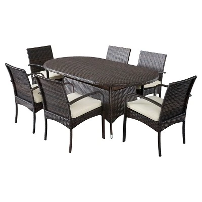 Anthony 7pc Dining Set - Multibrown - Christopher Knight Home 3 Anthony 7pc Dining Set - Multibrown - Christopher Knight Home