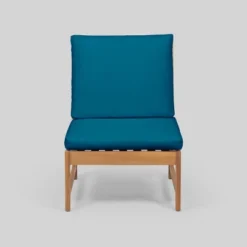 6pc Carolina Acacia Wood Sofa Sectional Set Blue - Christopher Knight Home -Outdoor Furniture Store GUEST c1d63dc1 2f2e 47c0 ae19 7662841f162e