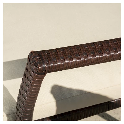 Corleone 7pc Wood And Wicker Dining Set - Brown -Christopher Knight Home 5 Corleone 7pc Wood And Wicker Dining Set - Brown -Christopher Knight Home - Image 3