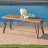 Zion Industrial Coffee Table - Teak/Rustic Metal - Christopher Knight Home -Outdoor Furniture Store GUEST c38fc27f a0a8 4685 a4fb 561b21daa157