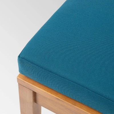 Caswell Set Of 2 Acacia Wood Club Chairs - Teak/Dark Teal - Christopher Knight Home 6 Caswell Set Of 2 Acacia Wood Club Chairs - Teak/Dark Teal - Christopher Knight Home - Image 4