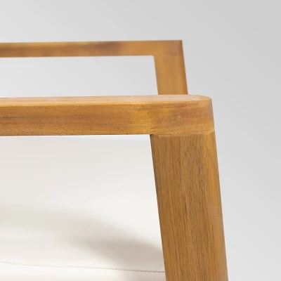 Nova 2pk Acacia Wood Club Chairs - Teak/Gray/Beige - Christopher Knight Home 4 Nova 2pk Acacia Wood Club Chairs - Teak/Gray/Beige - Christopher Knight Home - Image 2