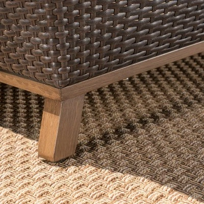 Glenwood 2pk Wicker Outdoor Patio Club Chair - Beige - Christopher Knight Home 5 Glenwood 2pk Wicker Outdoor Patio Club Chair - Beige - Christopher Knight Home - Image 3