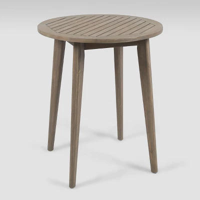 Casa 3pc Acacia Bistro Dining Set Gray/Cream - Christopher Knight Home 7 Casa 3pc Acacia Bistro Dining Set Gray/Cream - Christopher Knight Home - Image 5