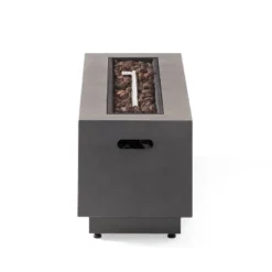 Wellington Outdoor 50000 BTU Rectangular Fire Pit With Concrete Finish - Christopher Knight Home -Outdoor Furniture Store GUEST c825ac60 7f81 4021 9e79 f8c63960ad6a